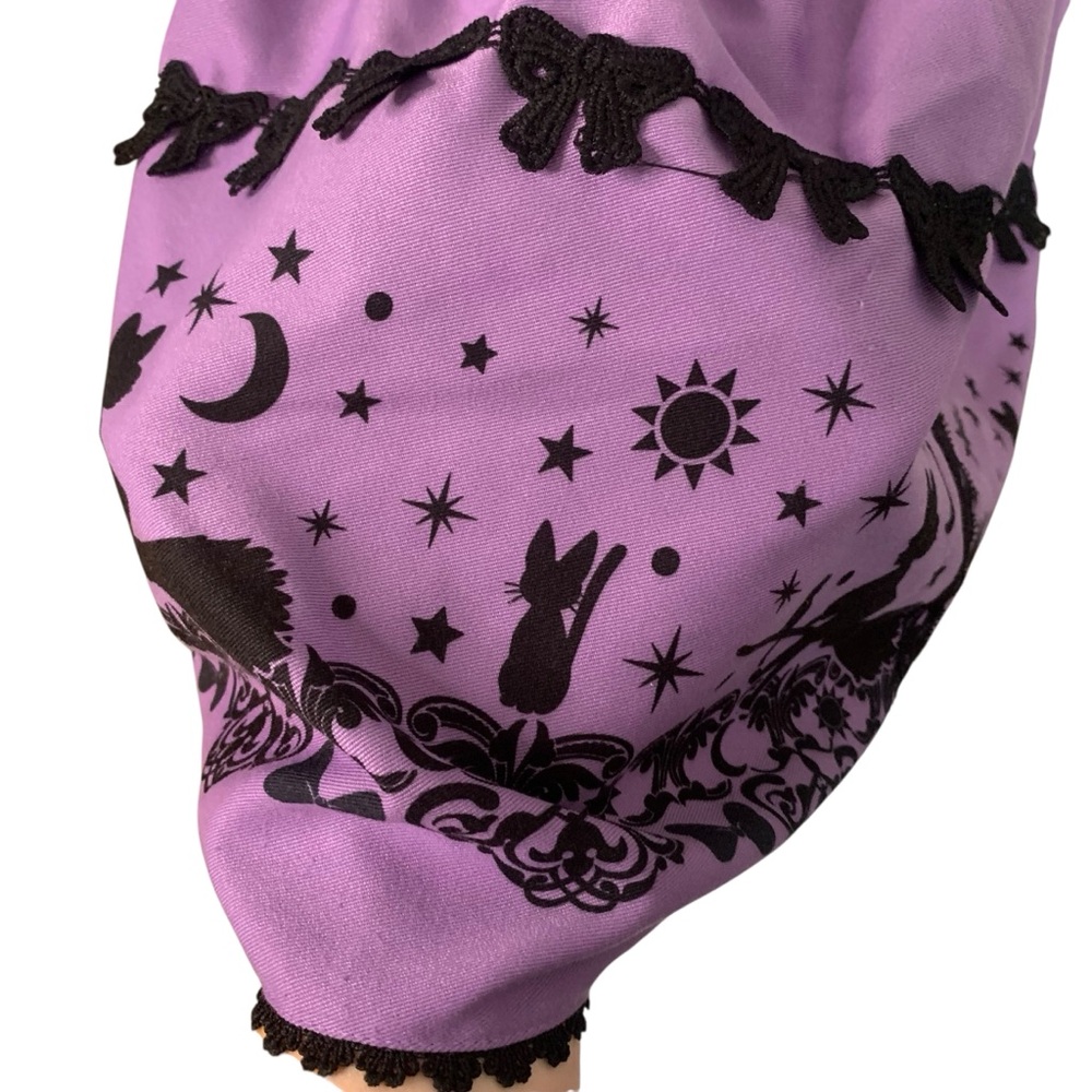 Studio Ghibli Kiki’s Delivery Service XL Purple Black Suspender Skirt Cosplay - Picture 5 of 10